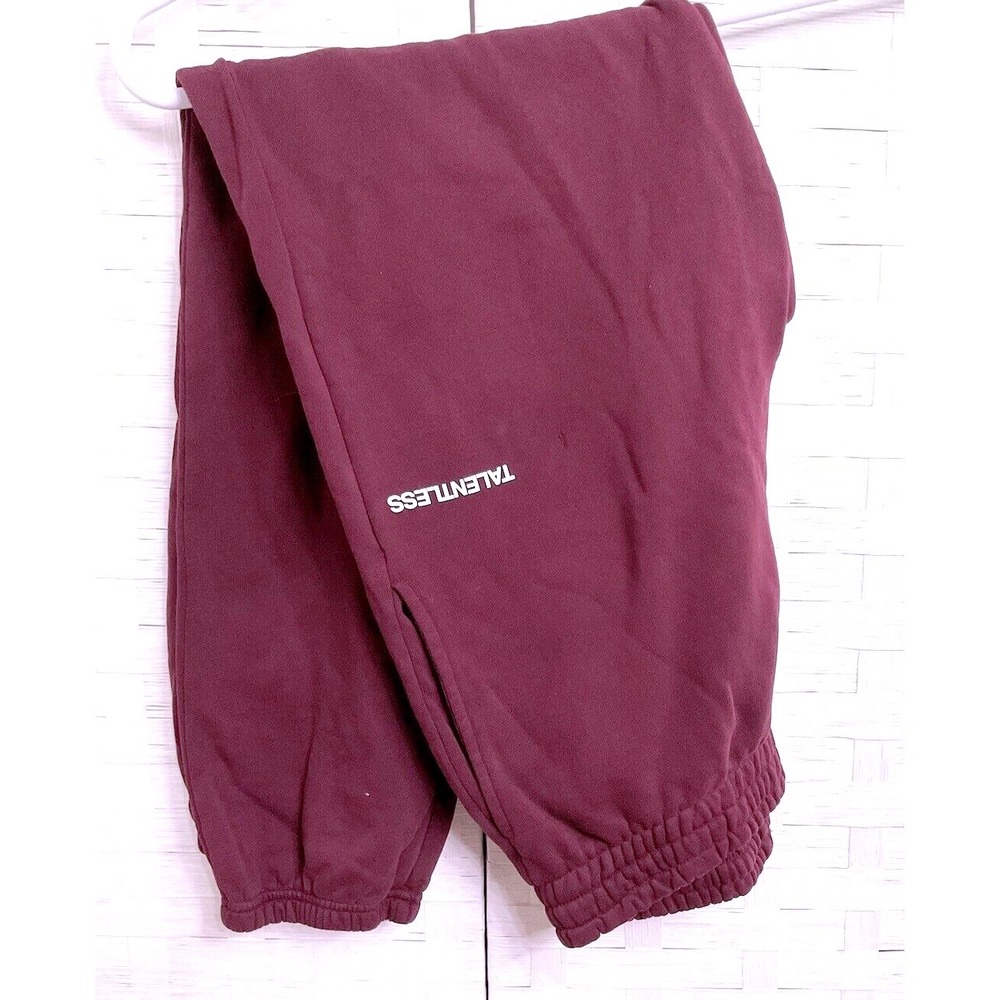 Talentless‎ Unisex Sweatpants Burgandy Size M NWOT Read Description